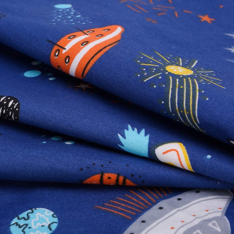 UOMNY Astronaut Space Galaxy Baby Crib Sheet - Fitted Toddler Sheet Polyester Baby Sheet for Standard Crib and Toddler mattresses Nursery Bedding Sheet Crib Mattress Sheets for Boys 1 Pack - by UOMNY - Image 5
